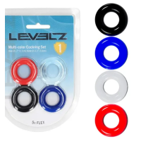 LEVELZ Multicolour Cock Ring Set - 4 Pack
